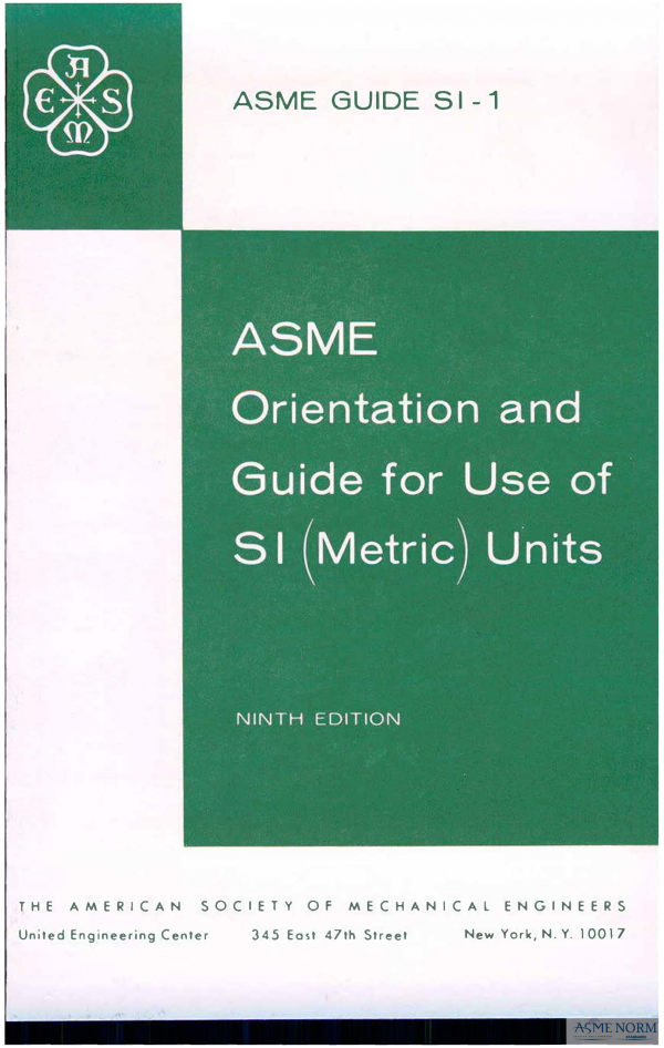 ASME SI-1 PDF