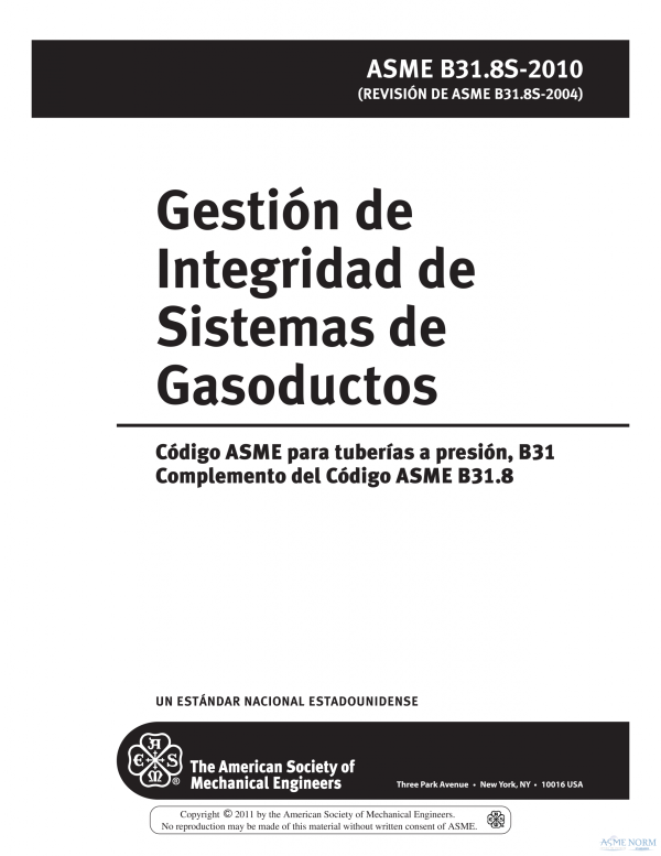 ASME B31.8S_ES (SPANISH) PDF