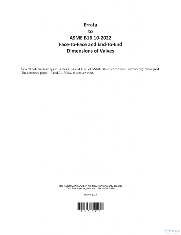 ASME B16.10 PDF