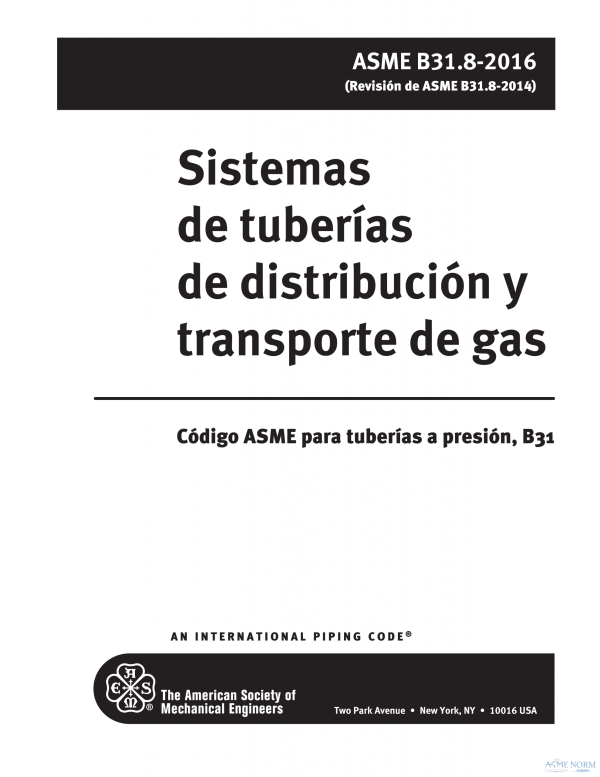 ASME B31.8 (SPANISH) PDF