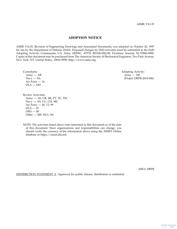 ASME Y14.35 PDF ASME Y14.35 PDF