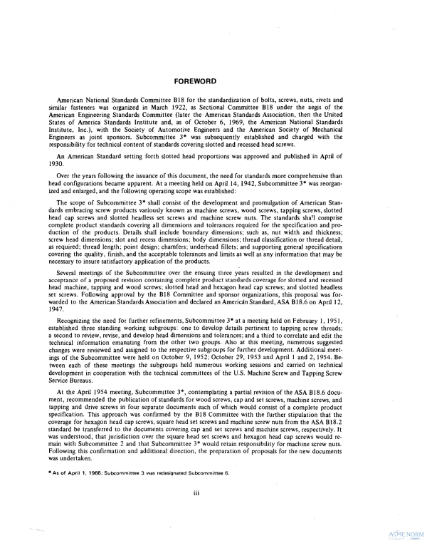 ASME B18.6.1 PDF ASME B18.6.1 PDF