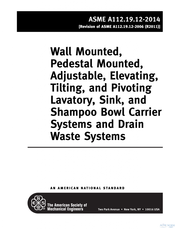 ASME A112.19.12 PDF ASME A112.19.12 PDF