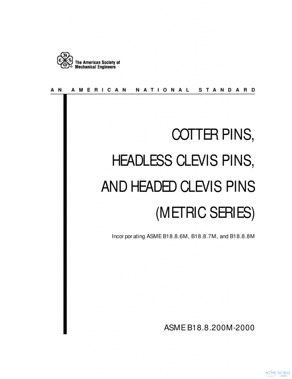 ASME B18.8.200M PDF ASME B18.8.200M PDF