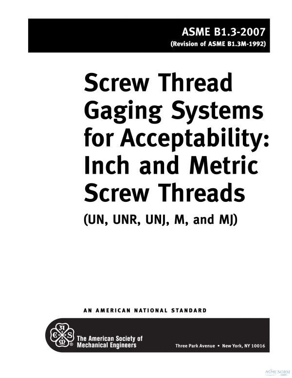 ASME B1.3 PDF