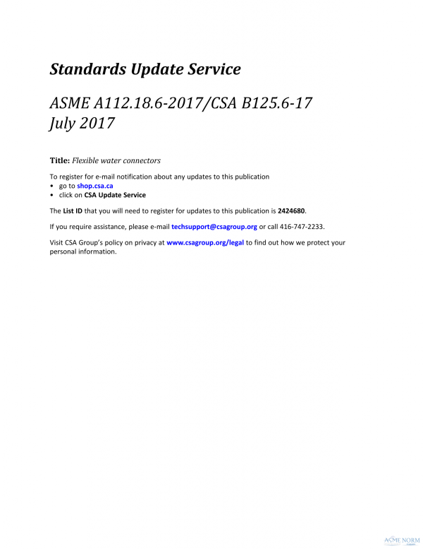 ASME A112.18.6/CSA B125.6 PDF