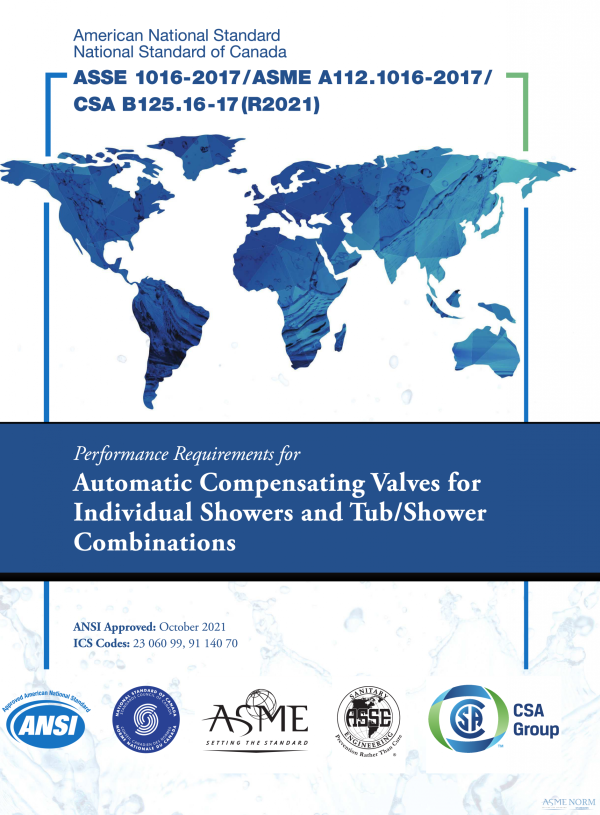 ASSE 1016/ASME A112.1016/CSA B125.16 PDF