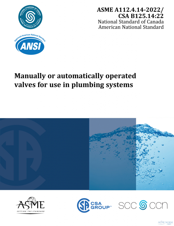 ASME A112.4.14/CSA B125.14 PDF