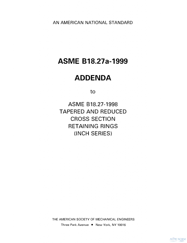 ASME B18.27 PDF