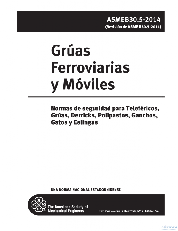 ASME B30.5 (SPANISH) PDF