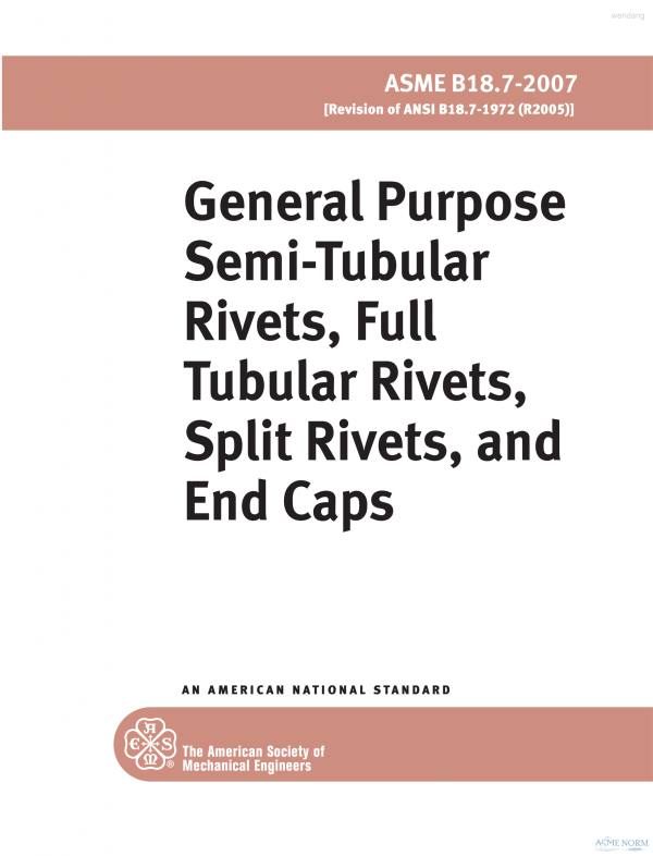 ASME B18.7 PDF ASME B18.7 PDF