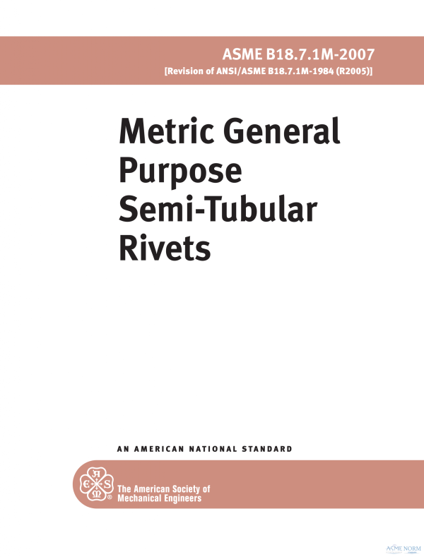 ASME B18.7.1M PDF ASME B18.7.1M PDF