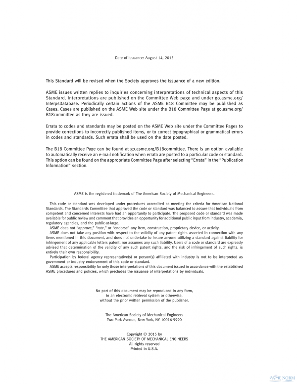 ASME B18.15 PDF
