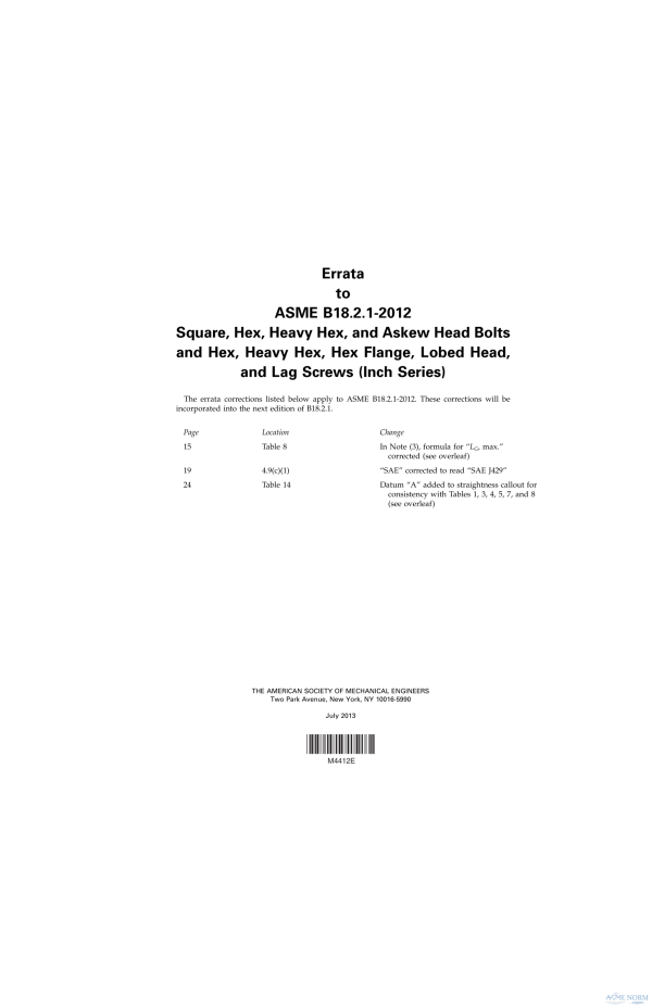 ASME B18.2.1 PDF ASME B18.2.1 PDF