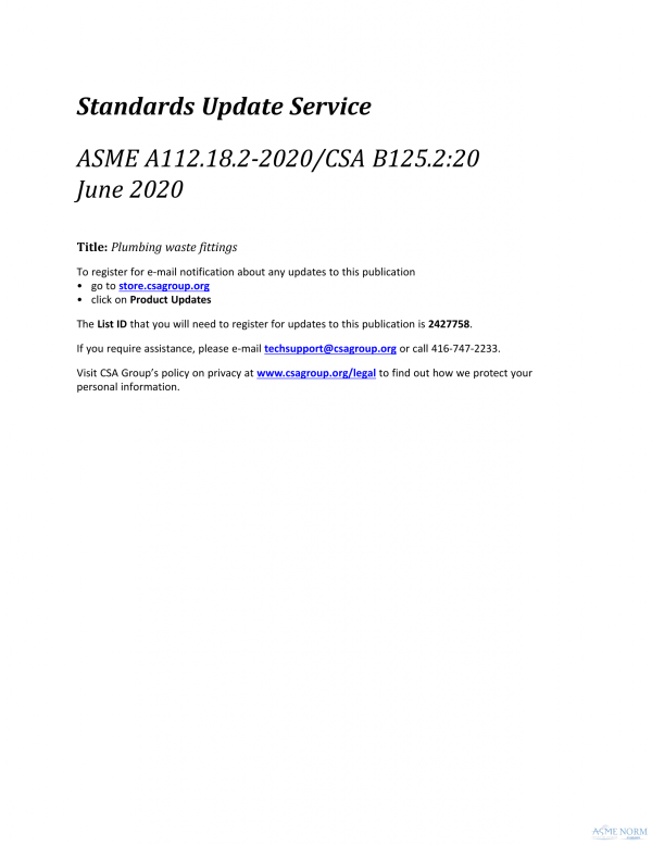ASME A112.18.2/CSA B125.2 PDF
